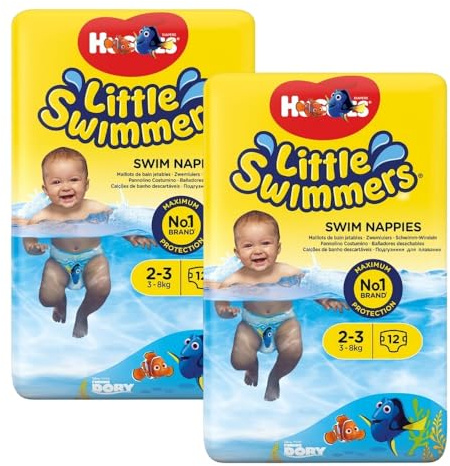Little Swimmers Swim Pants for Babies Size 2-3 (7-12 kg) 12 Swim Pants Pack of 2