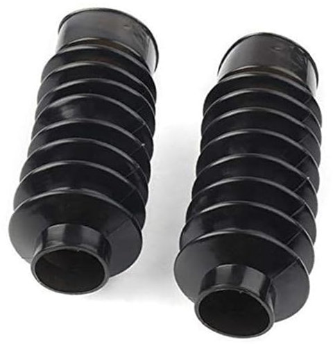 BWZJS Motorrad 41mm, Gabel-Abdeckungen vorne Gummi-Gamaschen Gators Shock Boots, for Harley, Softail FXST Dyna FXDWG vordere Stoßdämpferkappe