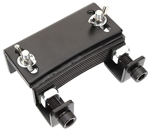 Vaguelly Plataforma Elevadora Compatible Mayoría de Bajos de Batería para Ajustable y Fácil de Instalar Bombo de Metal Negro para Uso en Batería Acústica