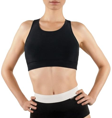 MYLILY Costume Bagno Top Donna Noir | Top Bikini | Top Bagno | Bikini Nero | Costume Mare | Bralette Sportivo Mare Donna (XS)