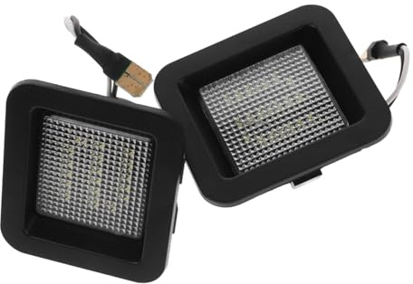 AKOOSY 2 pièces Feu Plaque Immatriculation Haute Luminosité pour Pickup Truck Éclairage LED Blanc Facile à Compatible Accessoires pour Plaque Arrière Voiture