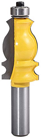 HOHXEN Fresa para Molduras Arquitectónicas, Fresa para Madera con Mango de 1/2 Pulgada, Herramienta para Cortar Formas en Madera