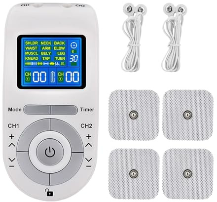 Shoulder Massager - Low Frequency Pulse Body Massager | 12 Modes, Intelligent Portable Massage Device for Neck Shoulder Back Waist Muscle Women Men Home Travel