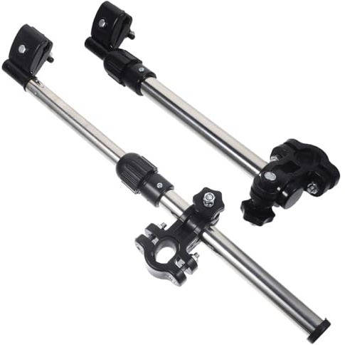 TOYANDONA 2pcs Stainless Steel Bicycle Umbrella Stand and Holder for Bike Stroller Umbrella Clamp for Outdoor Rides