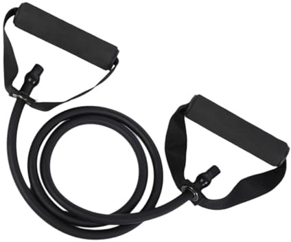 Didiseaon Bande Élastique de Musculation avec Poignées LB Tube de Fitness Résistant Latex Naturel pour Yoga et Entraînement Portable pour Hommes Femmes et Seniors