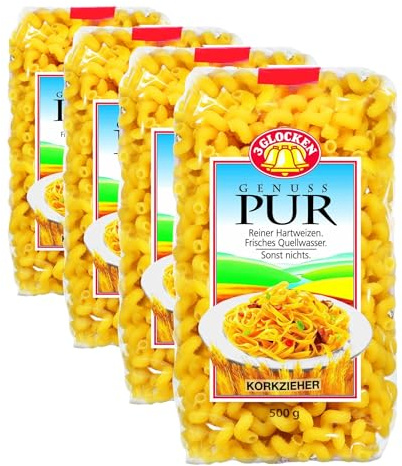 3 Glocken Genuss Pur Korkzieher, 500g (Packung mit 4)