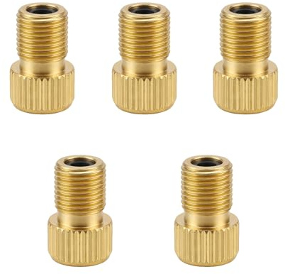 5 Stück Adapter Französisches Ventil,Fahrrad Französisch Valve Fahrradventil Ventile Fahrradpumpe Accessories Set Bike Ventiladapter Fahrradzubehör Fahrradventile Accessoires,für Bicycle Rrsatzdüse