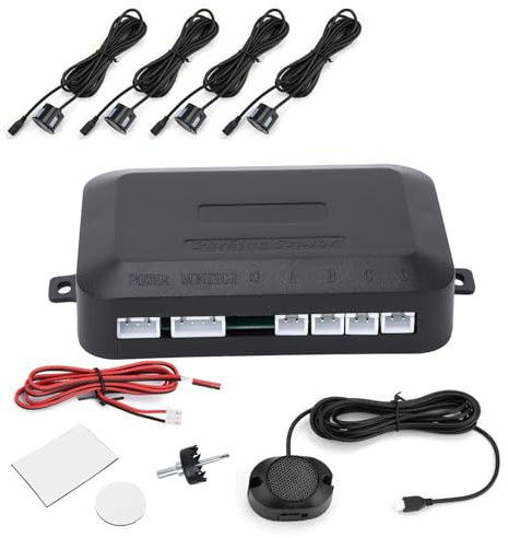 Sahgsa Kit di Retromarcia Ad Alta sensibilità con Sensore di Parcheggio per Auto per di Sonda con Indicatore Acustico di Avviso di Sicurezza per Tutti i Veicoli