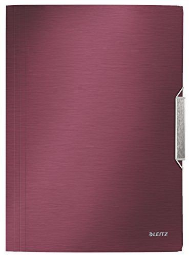 Leitz 39770028 Eckspannermappe Style, A4, PP, granat rot