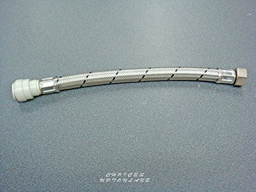 Flexible TAP Connector 15MM Push FIT X 1/2 BSP X 500MM Length