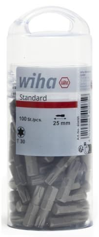 Wiha Bit Set Standard 25 mm TORX® (T30) 100-tlg. 1/4 in Großpackung (40465)