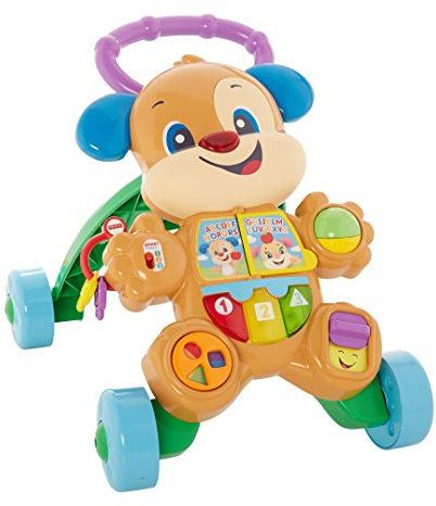 Fisher-Price Cagnolino Primi Passi Spingibile, Giocattolo Elettronico Educativo con Musica e Suoni, per Bambini di 6 + Mesi, FRC84
