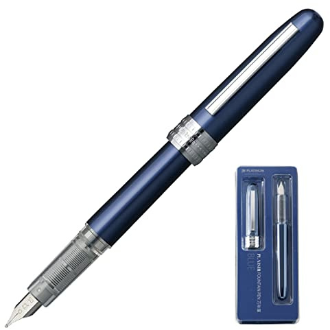 PLATINUM Plaisir Blu - Pluma estilográfica (Medium)