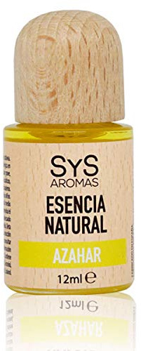SYS Aromas Esencia Natural Azahar - Aroma Floral y Mediterráneo - Para Quemadores, Ambientadores, Humidificadores y Velas - 12ml