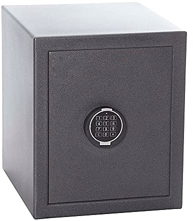 FELGNER Tresor ES 43 EL - Möbeltresor Dokumententresor | Feuerschutz-Isolierung | Einbruch-Widerstandsgrad S2 | elektronisches Schloss | vorbereitet zur Boden- und Wand-Verankerung | Bohrschutz
