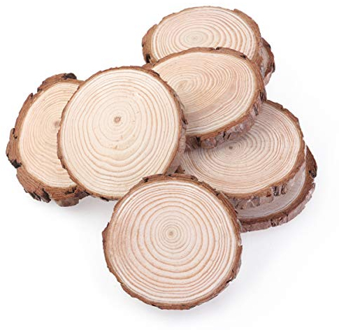 VICASKY 10stücke Holzscheiben Rund Natur Kleine Für Basteln Dekoration Diy-projekte Runde Holzstücke Zum Malen Und Beschriften