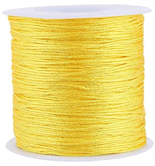 Cordino di Nylon resistente e colorato, Braccialetto 100 M X 0,8 Mm per hobbyiste, per creazione di braccialetti, per accessori