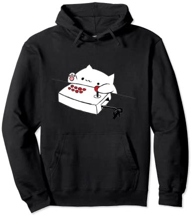 Lustiges Bongo-Katzen-T-Shirt, lustiges süßes Gamer-Meme-Katzen-T-Shirt Pullover Hoodie