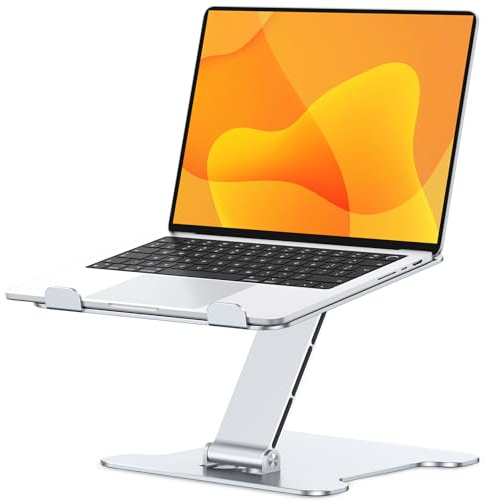 CIRYCASE Support Ordinateur Portable, Support PC Portable Bureau Réglable en Aluminium, Refroidissement Rapide, Laptop Stand Pliable Ergonomique Lapdesks Compatible avec MacBook Air Pro (10-16)