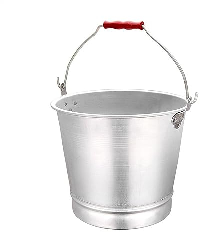 MOOWI Seau à Glace Seau à Glace Maison Seau en Aluminium de Style Ancien Lait Eau Vintage Vase Grande capacité Champagne Refroidisseur Stockage Seau conteneurs Garde la Glace Froide et sèche