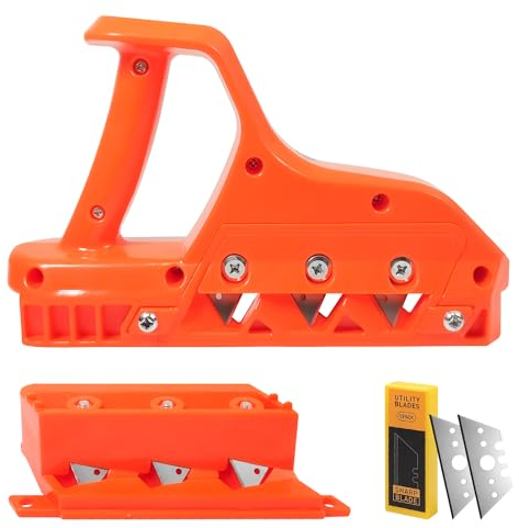 Kantenhobel für Gipskarton, mit 45 °+60 ° Kantenhobel und Klingen, Handhobel Schneidwerkzeuge, Gipskarton Schneider-Fasenhobel, für Die Dekoration und Den Abriss Von Baustellen Verwendet