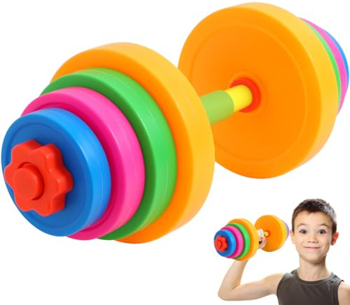 Supvox Kinderhanteln Verstellbare Hantel Für Kinder Fitnessspielzeug Zum Befüllen Mit Wasser Kinder Langhantel Spielzeug Für Eltern-Kind-Aktivitäten Trainingshantel Zum Spielen Und Üben