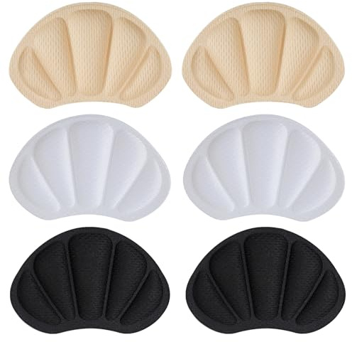 Kronwahl Lot de 3 paires de protège-talons, coussinets de talon pour chaussures, semelles de talon, protections de talon autocollantes antidérapantes pour un confort optimal