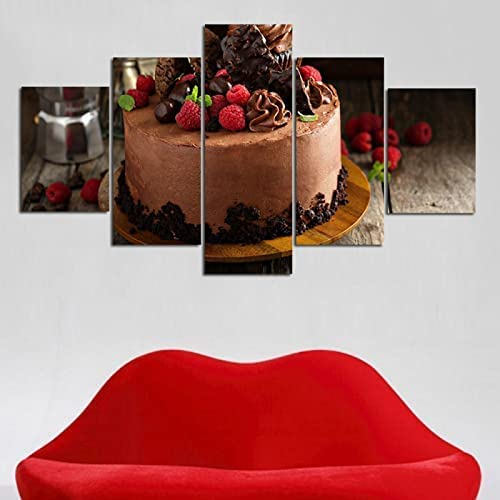 Leinwanddrucke Modern Home Wand Dekor Süßigkeiten Essen Poster Gemälde 5 Stück Leinwände Drucken Modulare Bild Kunst Hd Malerei Kunstwerke -9A5A+P7J5-1Q9J/E0Z9-3Q3V+Y0V6-0K5S/R5P0-8J4S-X9I3-0D8H/H5I2-