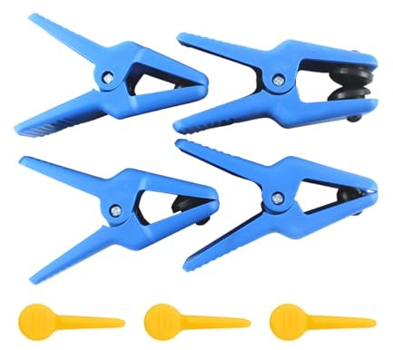 JNNJ 4 Piezas Abrazadera Tope De Fluido Automático, Juego De Abrazadera Tope De Fluido Automático Con 3 Tapones Para Línea Freno, Tapones Para Línea Fluido, Automóviles Accesorios Universales