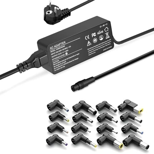 90W Universal Laptop Ladegerät als Ersatz für HP, Lenovo, Dell, Toshiba, Acer, Asus, Samsung, IBM, Fujitsu, Gateway, Sony, Ultrabook, Notebook,Broad Series, AC Adapter, Netzkabel mit 16 Aufsätzen