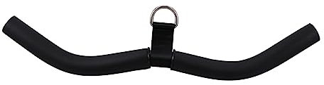 Happyyami Pull down Bar Steel Fitness Triceps Trainer Bow-shaped Handle and Steel Buckle for Home Gym Equipment Strength Training Muscle Exercise