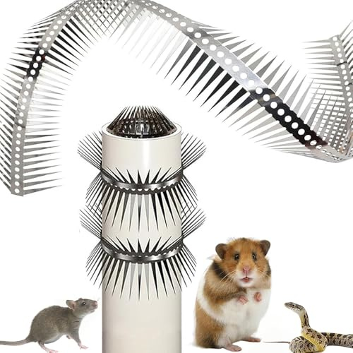 SYXLS Chiodo a Prova Di Ratto, Kit Di Protezione Dell'Ago Con Rete Di Filo Spinato, Protezione Del Visone In Acciaio Inossidabile ,Protezione Dell Arrampicata Del Gatto, Tubo Di Protezione Dell Albero