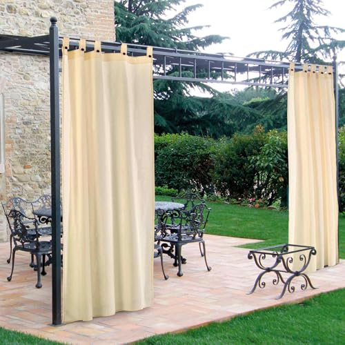 Morbidissimi – Tenda Gazebo Idrorepellente e Resistente, Tenda da Esterno 200x240 cm Per Gazebo, Dotata di Passanti Con Chiusura A Bottone, 100% Made in Italy - Panna