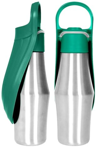 ETUCYNG 750 ML Gourde pour Chien Promenade Gourde Chien Isotherme Bouteille d'eau pour Portable Acier Inoxydable 304 Bol d'eau De Voyage pour Et Chat