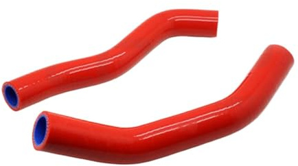 Tuyau en silicone Durite de radiateur en silicone 2 pièces compatible avec Quadsport400 Z400 LTZ400 2009-2014 Kit de tubes de radiateur LTZ 400 2009 2010 2011 2012 2013 2014 Accessoires moto(Rot)
