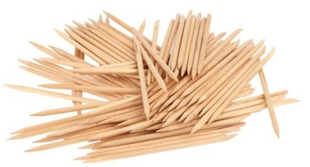 Anneome 200piezas Barra Para Decoración De Uñas De Madera Herramientas De Belleza Para Uñas Para Quitar Cutículas Para Manicura y Pedicura