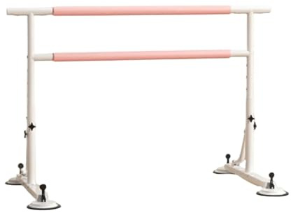 DJSKLDF Barra Ballet Pie Doble de la Ventosa Barra Baile Que se coloca for portátil Ajustable for Estirar el Ejercicio del Equilibrio para Danza(1.5m)