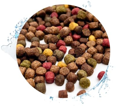 Warnick's Fischfutter Koifutter 5-Sorten-Mix 6 mm - 10 kg | Fischfutter für Koi & Zierfische - Schwimmfähig & gut verdaulich - Farbverstärkend mit Spirulina