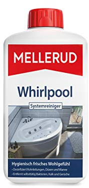 MELLERUD Whirlpool Systemreiniger | 1 x 1 l | Wirksames Reinigungsmittel gegen Kalk, Keime, Algen, Bakterien und Gerüche