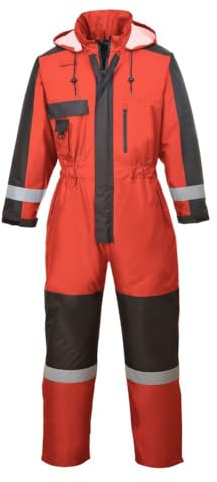 Portwest Buzo Winter, Tamaño: XL, Color: Rojo, S585RERXL