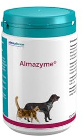 almapharm almazyme Pulver - 500 g - Ergänzungsfuttermittel für Hunde und Katzen - Vitalstoffe die zum Nahrungsaufschluss beitragen können