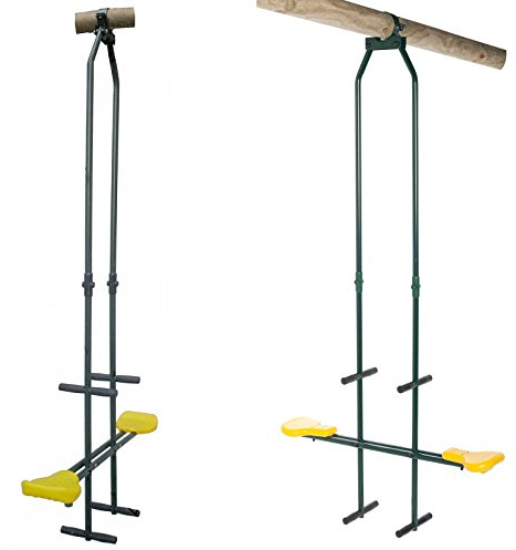 Gartenpirat Tellerwippe Doppelschaukel Duo-Schaukelsitz Metall für Zwei Kinder