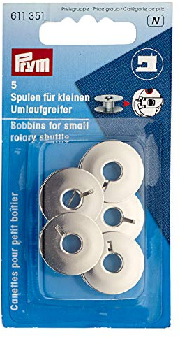 Prym 611351 Nähmaschinenspulen, Stahl, Kleiner Umlaufgreifer 21, 2mm