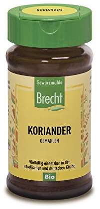 Koriander gemahlen, Bio, 2 x 25g, Glas