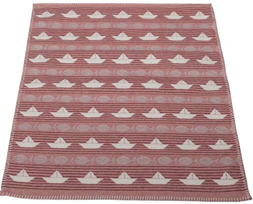 David Fussenegger 593167J2 FINN Kinderplaid Schiffchen, rosa, 400 g