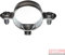 Ram - Collier Simple Métalliques Acier, 50mm, Argent, Sachet de 5