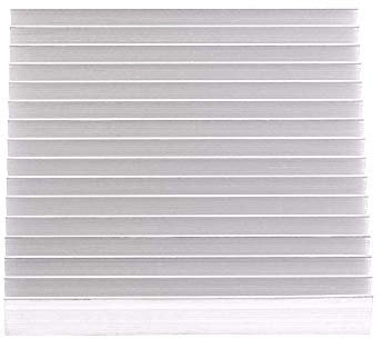 Disipador Térmico Aluminio 100mm x 100mm x 18mm Calor de Aluminio Aleta Enfriamiento para Computadora IC Alimenta