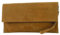 modamoda de T151 Damen Wildleder Rauleder Clutch Umhängetasche Abendtasche handmade in Italy, Farbe:Camel
