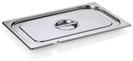 Deckel für GN Behälter -GN1/1- Container Gastronorm Pans aus Edelstahl, zum Abdecken von Speisen und Lebensmitteln