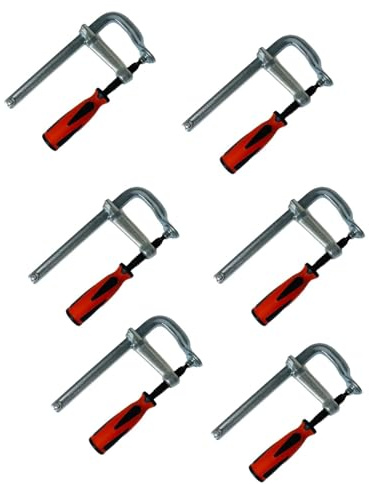 Ganzstahl-Schraubzwinge Zwingen Schraubzwingen 200 x 120 mm Tischzwinge 6 Stück